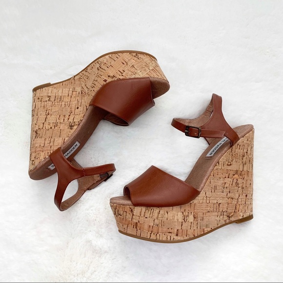 steve madden cork wedges